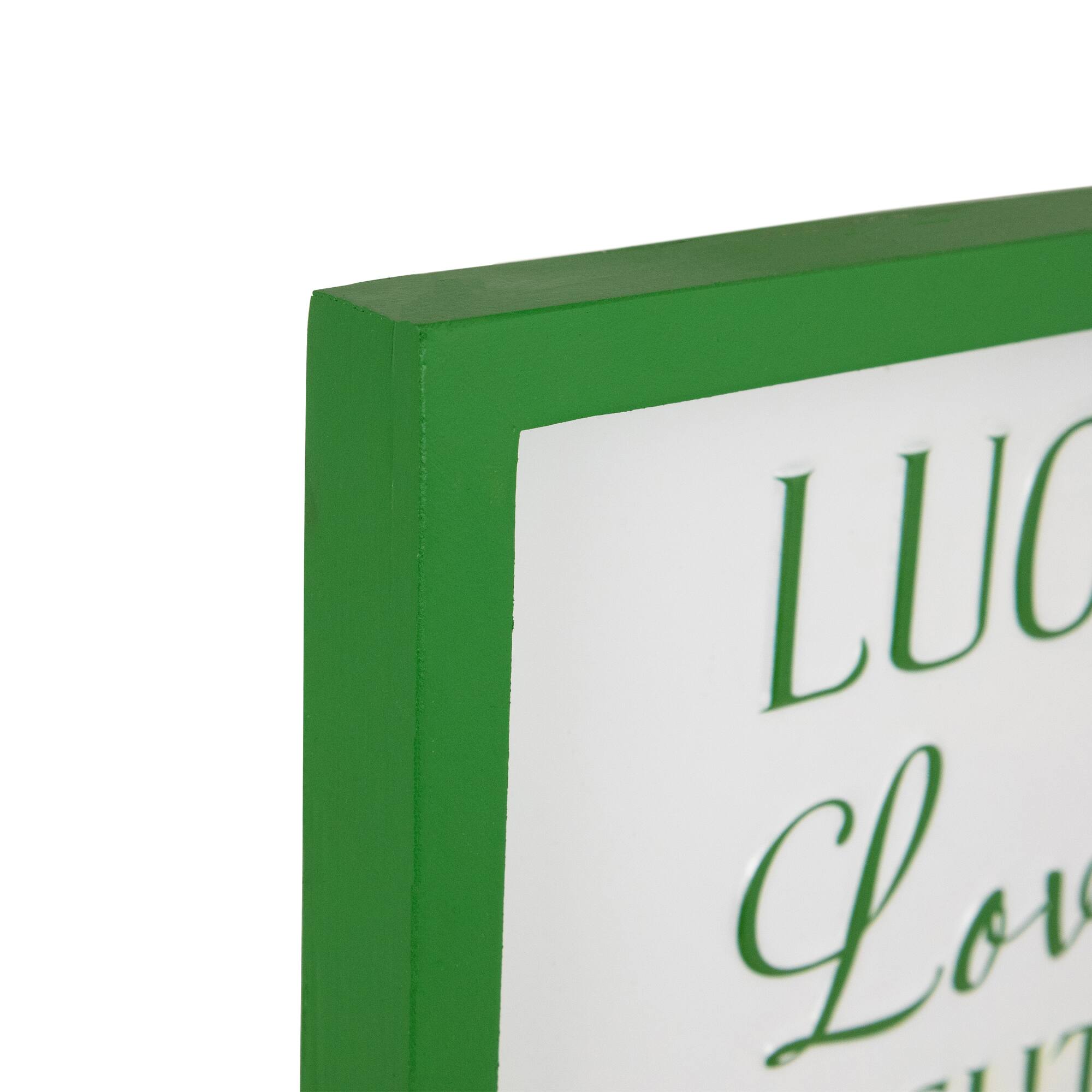 Luck Love Laughter Framed Wall Sign